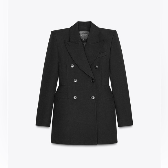 Zara DOUBLE-BREASTED BLAZER DRESS ZW COLLECTION - Picture 3 of 8